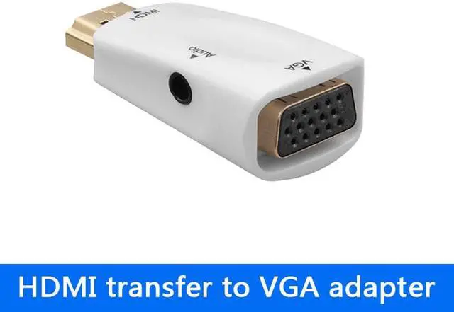 Alt view image 5 of 5 - to VGA Adapter 1080P with 3.5MM 3.5 AUX Audio Cable  Converter Male to Female For PC Laptop Projector Computer TV box