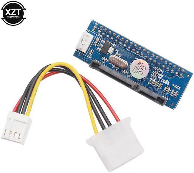 Alt view image 3 of 6 - SATA IDE Adapter 40 Pin IDE to SATA Connector 3.5 HDD IDE Hard Disk DVD Burner Adapter Converter With 7Pin-SATA Data Cable