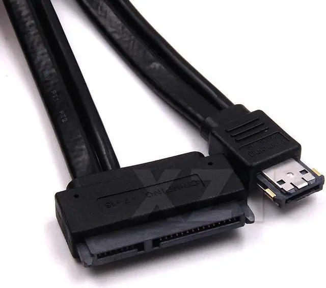 Alt view image 3 of 5 - Newest Hot Selling Dual Power eSATA USB 12V 5V Combo to 22Pin SATA USB Hard Disk Cable