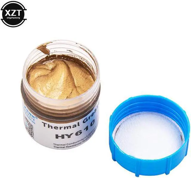 Alt view image 5 of 5 - 20g Processor CPU Cooler Cooling Fan Thermal Grease Compound Golden Heatsink Conductive Plaster Paste