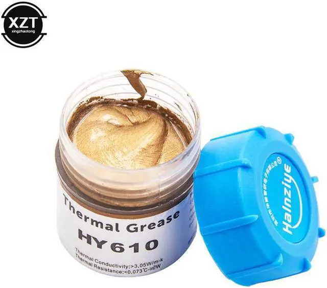 Alt view image 4 of 5 - 20g Processor CPU Cooler Cooling Fan Thermal Grease Compound Golden Heatsink Conductive Plaster Paste