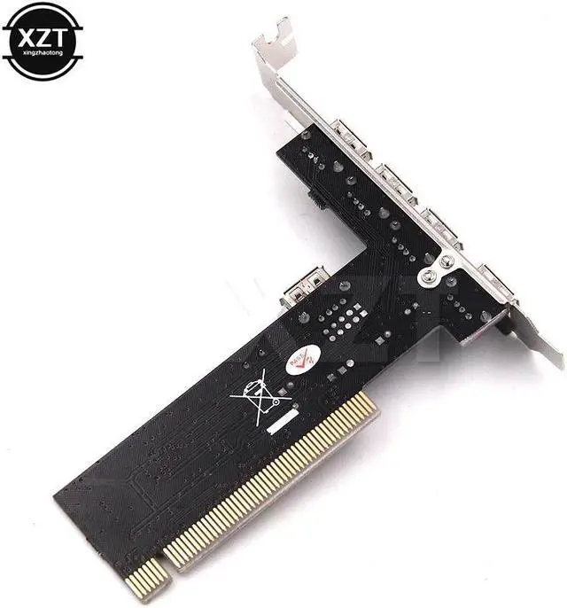 Alt view image 4 of 5 - Arrival USB 2.0 4 Port 480Mbps High Speed VIA HUB PCI Controller Card Adapter PCI Cards
