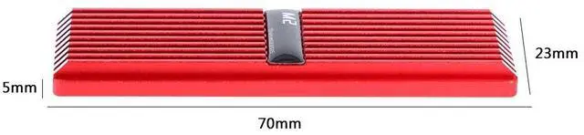 Alt view image 6 of 6 - M2 nvme Heatsink Heat Dissipation Radiator M.2 Cooling Heat Sink Heat Thermal Pads Cooler Vest For NVME NGFF M.2 2280 SSD