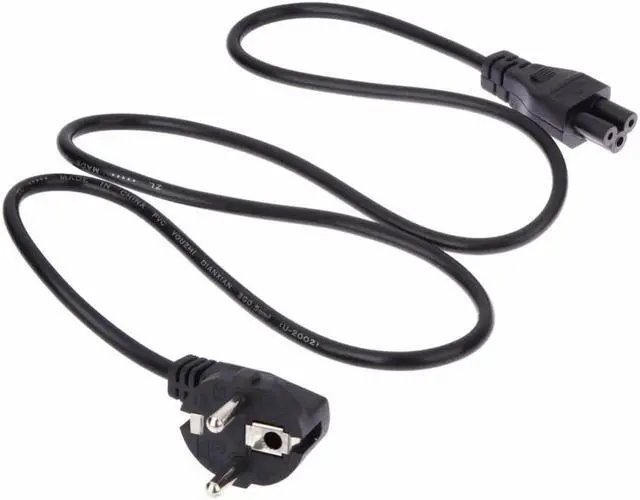 Alt view image 5 of 5 - 1m EU Plug 3 Prong 2 Pin AC Laptop Power Cord Adapter Cable Universal Computer Notebook Charing Cables