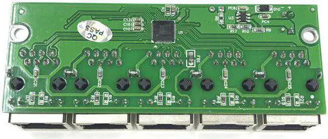 Alt view image 4 of 5 - grade wide temperature low power 5 port 10/100Mbps RJ45 wiring splitter mini engineering micro network switch module