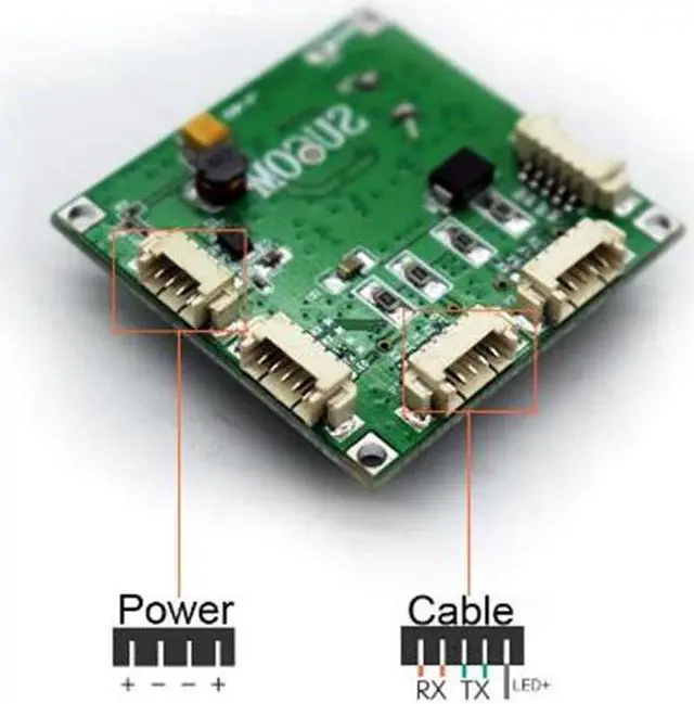 Alt view image 2 of 5 - PBCswitch module  size 4 Ports Network Switches Pcb Board  ethernet switch module 10/100Mbps OEM/ODM ethernet hub