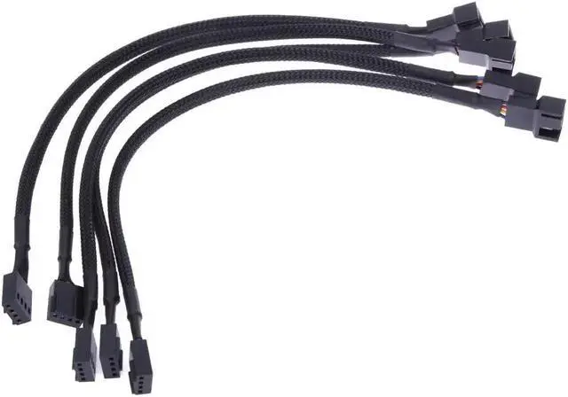 Alt view image 2 of 5 - 5pcs/lot 4 Pin PWM Connector Case Fan Extension Power Cable Compure CPU Cooling System for Computer Case Fan 12inch
