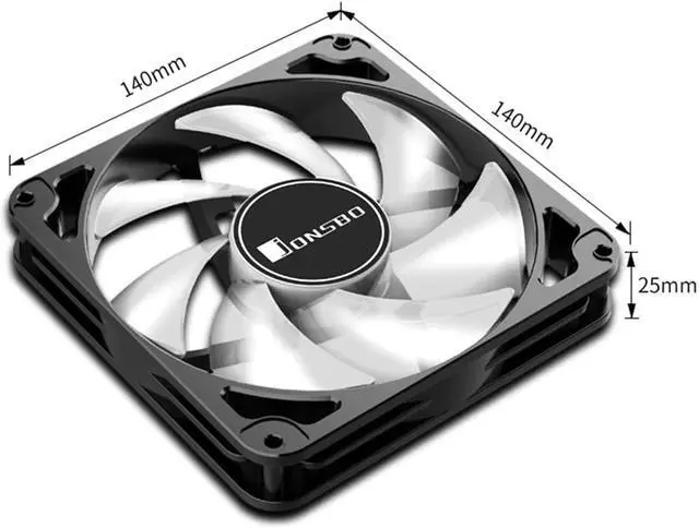 Alt view image 5 of 5 - FR140S 14cm Computer Case Cooling Fan ARGB PWM Gorgeous Chassis Radiator Video Graphics Card Water Cooler Radiator