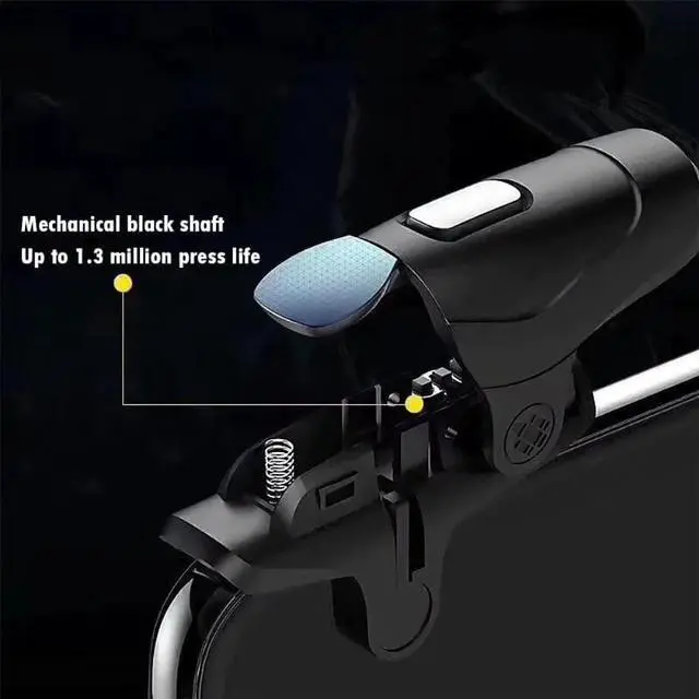 Alt view image 5 of 5 - Mobile Game Controller for PUBG Trigger Fire Button Aim Key L1R1 Shooter Mobile Gamepad Smart Phone Shooter Joystick