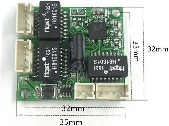 Alt view image 4 of 5 - PBCswitch module PBC OEM module  size 3/4/5 Ports Network Switches Pcb Board  ethernet switch module 10/100Mbps