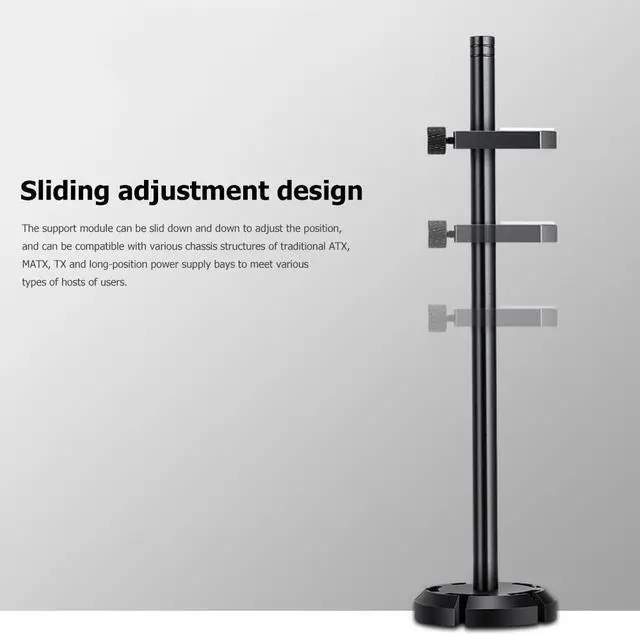 Alt view image 5 of 5 - Aluminum Alloy Graphics Card Holder GPU Video Card Bracket Support CPU Radiator Support Water Cooling Kit
