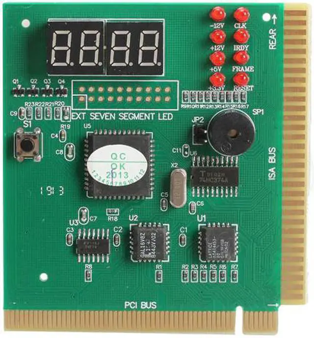 Alt view image 2 of 6 - 4 Digit LCD Display PC Analyzer Diagnostic Card Motherboard Tester Computer Mother Board Debug Post For ISA PCI Bus Mainboard