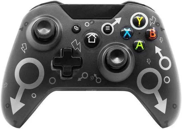 Alt view image 2 of 5 - 2.4GHz Game Controller for Xbox One PS3 PC Games Joystick Gamepad with Dual Motor Vibration 6-Axis Handle