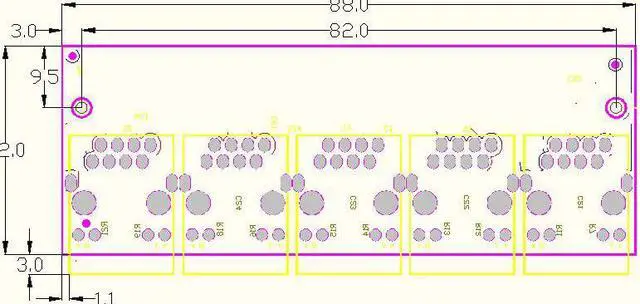 Alt view image 5 of 5 - grade wide temperature low power 5 port 10/100Mbps RJ45 wiring splitter mini engineering micro network switch module