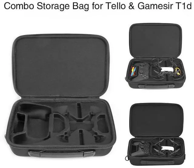 Main image of Carrying Case Storage Bag Portable waterproof bag with Shoulder Strap for DJI Tello Drone Gamesir T1d Remote Controller