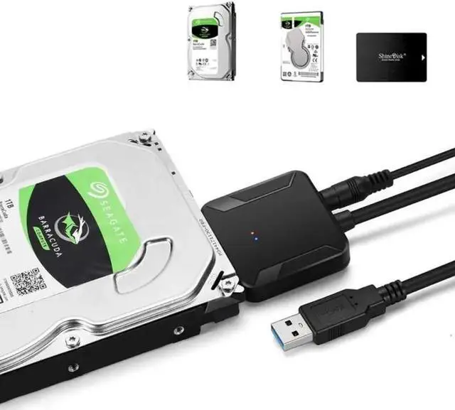 Alt view image 4 of 5 - 3.0 to SATA 2.5" 3.5" Hard Disk Drive Adapter Cable 5Gbps High-speed SSD Adapter Cable Wire Cord for Macbook  Computer PC