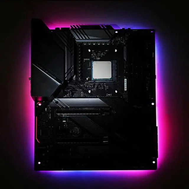 Alt view image 3 of 5 - PC Case Motherboard Decoration Light Strip,Cabinet Lighthouse Motherboard Back Light ,5V 3Pin,Support M/B Control,AURA