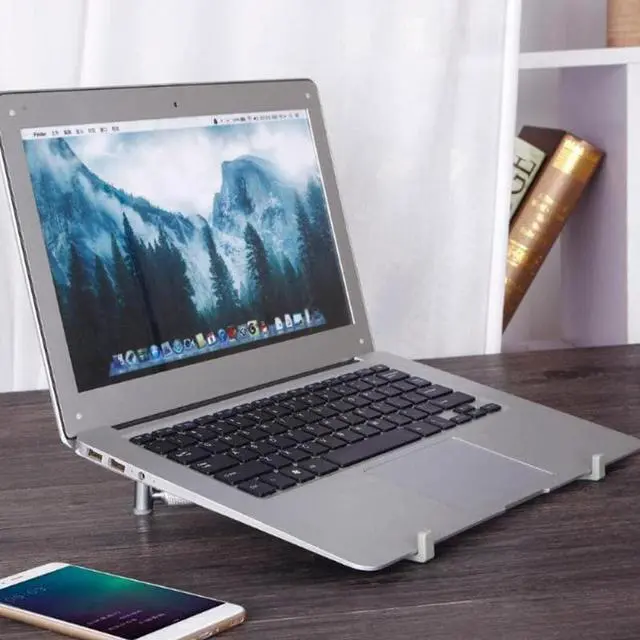 Alt view image 6 of 6 - Portable Laptop Stand Holder Folding Adjustable Laptop Stand Notebook Stand Aluminium Laptop X Stand for Macbook Laptop Notobook
