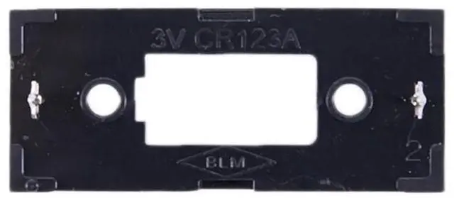 Alt view image 6 of 6 - Plastic Shell 3V CR123A Button Cell Battery Sockets Holder Case Black