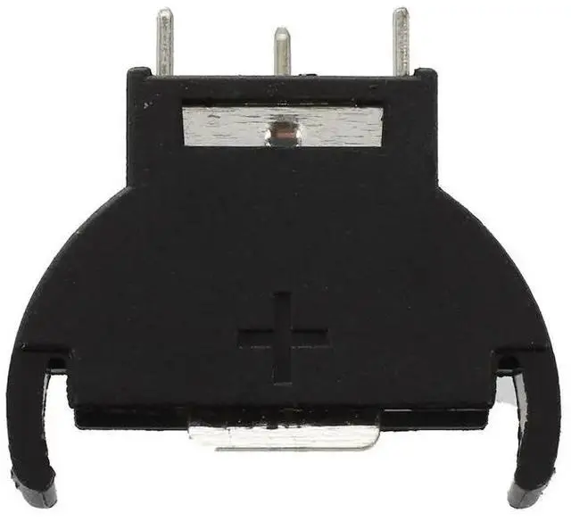 Alt view image 5 of 5 - 5 Pcs Black Plastic CR2032 Cell Button Lithium Battery Sockets Holder
