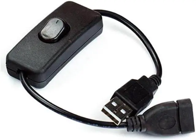 Alt view image 2 of 5 - 28cm USB Cable with Switch ON/OFF Cable Extension Toggle for USB Lamp USB Fan Power Supply Line Durable HOT SALE Adapter