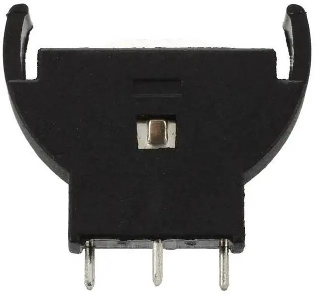 Alt view image 4 of 5 - 5 Pcs Black Plastic CR2032 Cell Button Lithium Battery Sockets Holder