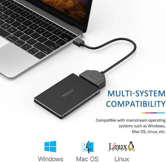 Alt view image 3 of 5 - To Sata3.5 2.5 Hard Drive Adapter Computer Cables Connectors Usb Sata Adapter Cable Support 2.5 Inches SSD Hdd Hard Drive