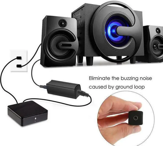 Alt view image 5 of 5 - Loop Noise Isolator Eliminate Car Home 3.5mm Aux Audio System Stereo