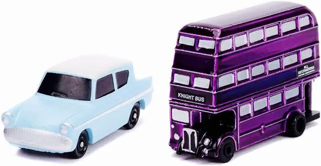 Alt view image 3 of 7 - "Harry Potter" 2 piece Set "Nano Hollywood Rides" Diecast Models by Jada