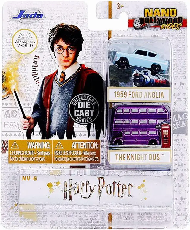 Alt view image 2 of 7 - "Harry Potter" 2 piece Set "Nano Hollywood Rides" Diecast Models by Jada