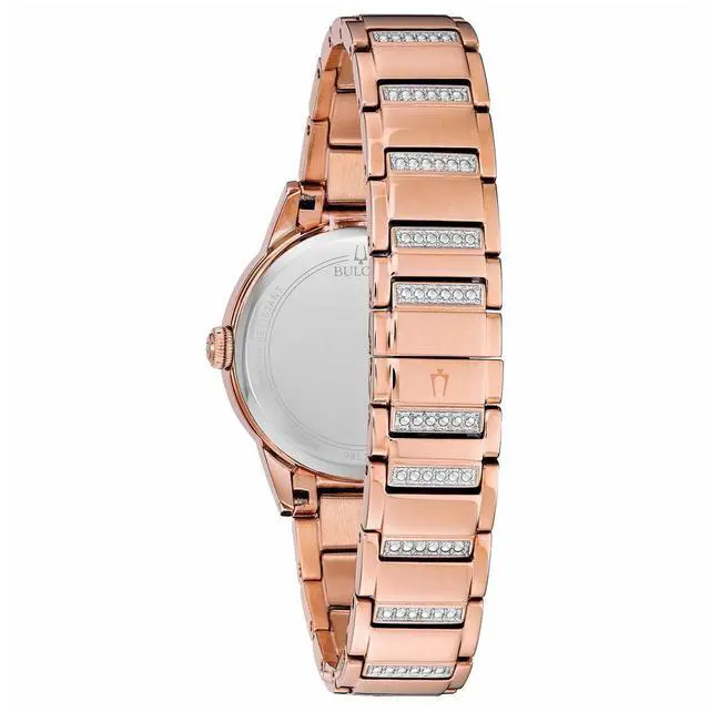 Alt view image 16 of 20 - Bulova Ladies TurnStyle Rose Gold Plated Stainless Steel Quartz Watch 98L247