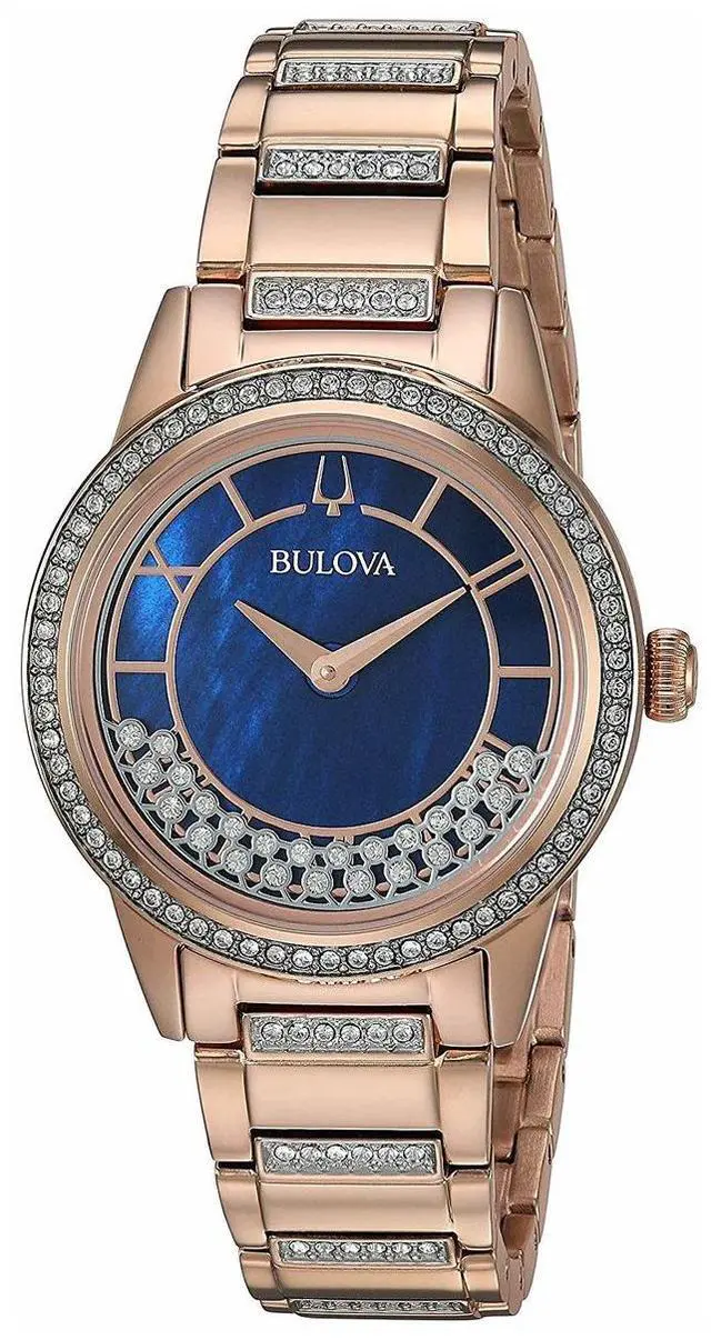 Alt view image 15 of 20 - Bulova Ladies TurnStyle Rose Gold Plated Stainless Steel Quartz Watch 98L247