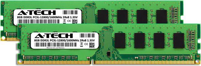 A-Tech 16GB Kit (2x8GB) DDR3 / DDR3L 1600 MHz PC3-12800 UDIMM 2Rx8