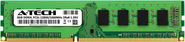 Alt view image 2 of 7 - A-Tech 8GB DDR3 / DDR3L 1600 MHz PC3 12800 DIMM Desktop RAM Module | 2Rx8 1.35V Low Voltage 240-Pin Non-ECC Unbuffered Memory Upgrade Stick