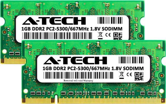 Alt view image 2 of 6 - 2GB Kit (2x1GB) RAM for Apple MacBook Pro (Late 2006, Mid 2007, Early 2008) MacBook (Early 2006/2008/2009, Late 2006, Mid/Late 2007) iMac (2006, Mid 2007) Mac mini (Early/Late 2006, Mid 2007) Memory