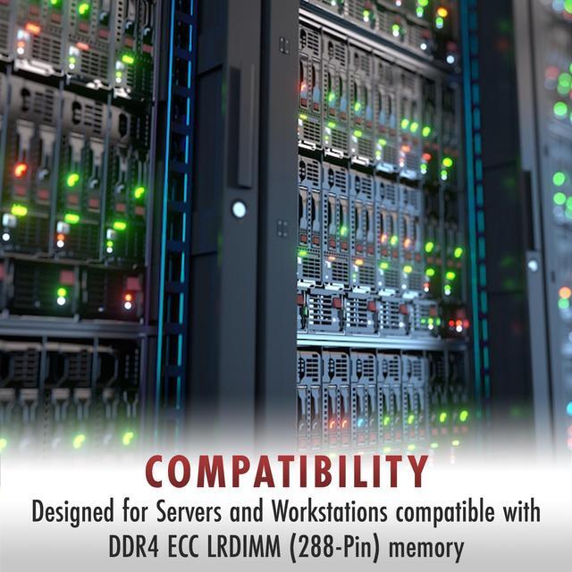 Alt view image 4 of 7 - A-Tech 64GB 4Rx4 PC4-25600L DDR4 3200 MHz ECC LRDIMM Load Reduced DIMM 288-Pin 4DRx4 Quad Rank x4 Server RAM Memory Upgrade Module
