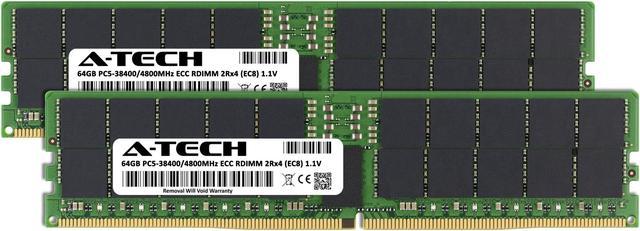 A-Tech 128GB (2x64GB) 2Rx4 PC5-38400R DDR5 4800 MHz EC8 RDIMM ECC