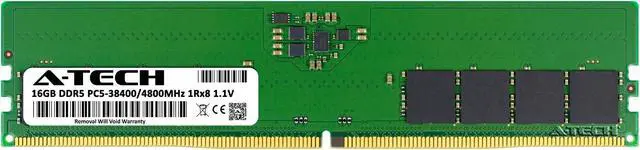Alt view image 2 of 7 - 16GB RAM Replacement for Hynix HMCG78AEBUA, HMCG78MEBUA | DDR5 4800MHz PC5-38400 DIMM 1Rx8 Desktop Memory