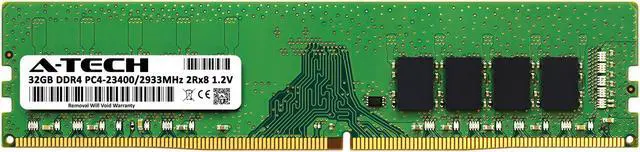 Alt view image 2 of 7 - 32GB RAM Replacement for Samsung M378A4G43AB2-CVF | DDR4 2933MHz PC4-23400 DIMM 2Rx8 Desktop Memory