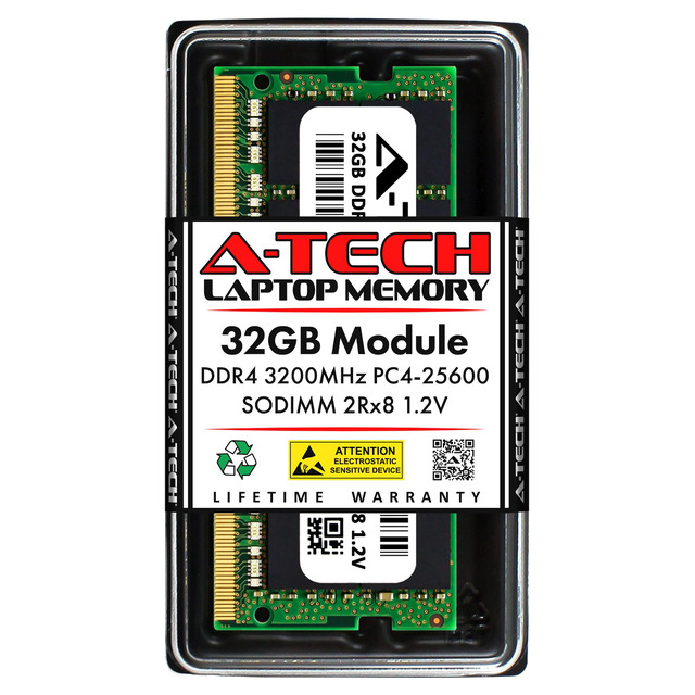 32GB PC4-25600 DDR4 REG RDIMM Server Memory – 3200MHz, ECC Registered, Dual Rank 2Rx8