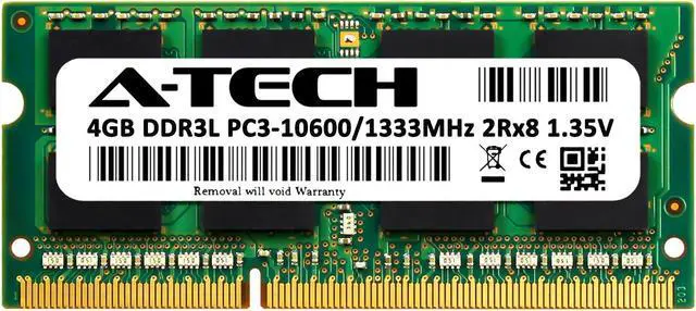 Alt view image 2 of 6 - 4GB RAM Replacement for Crucial CT2K4G3S1339M, CT2KIT51264BF1339, CT4G3S1339M, CT51264BF1339 | DDR3 1333MHz PC3L-10600 SODIMM 2Rx8 Laptop Memory
