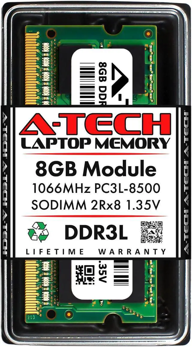 Main image of 8GB RAM Replacement for Hynix HMT41GS6AFR8A-G7, HMT41GS6BFR8A-G7, HMT41GS6MFR8A-G7 | DDR3 1066MHz PC3L-8500 SODIMM 2Rx8 Laptop Memory