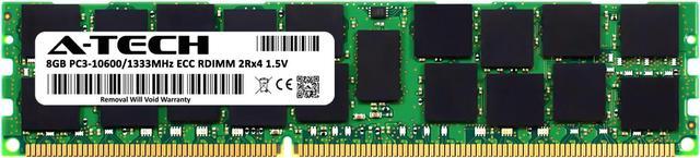 Alt view image 2 of 6 - 8GB RAM Replacement for Hynix HMT31GR7AFR4C-H9, HMT31GR7BFR4C-H9, HMT31GR7CFR4C-H9, HMT31GR7EFR4C-H9 | DDR3 1333MHz PC3-10600 ECC RDIMM 2Rx4 Server Memory