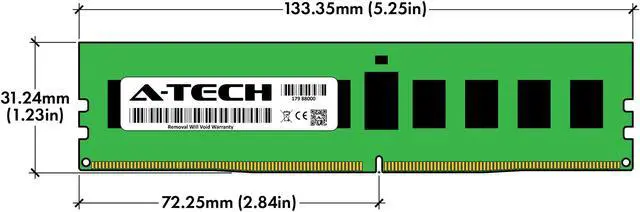 Alt view image 3 of 4 - A-Tech 64GB (8x8GB) 1Rx4 PC4-17000R DDR4 2133 MHz ECC RDIMM Registered DIMM 288-Pin Single Rank x4 Server & Workstation RAM Memory Upgrade Kit