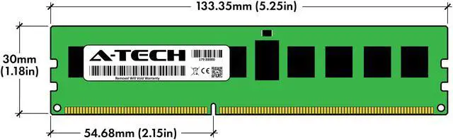 Alt view image 3 of 6 - 4GB RAM Replacement for IBM-Lenovo 00D5028, 46W0688 | DDR3 1866MHz PC3-14900 ECC RDIMM 2Rx8 Server Memory