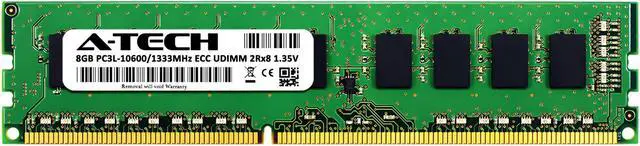 Alt view image 2 of 6 - 8GB RAM Replacement for Crucial CT102472BD1339 | DDR3 1333MHz PC3-10600 ECC UDIMM 2Rx8 Server Memory