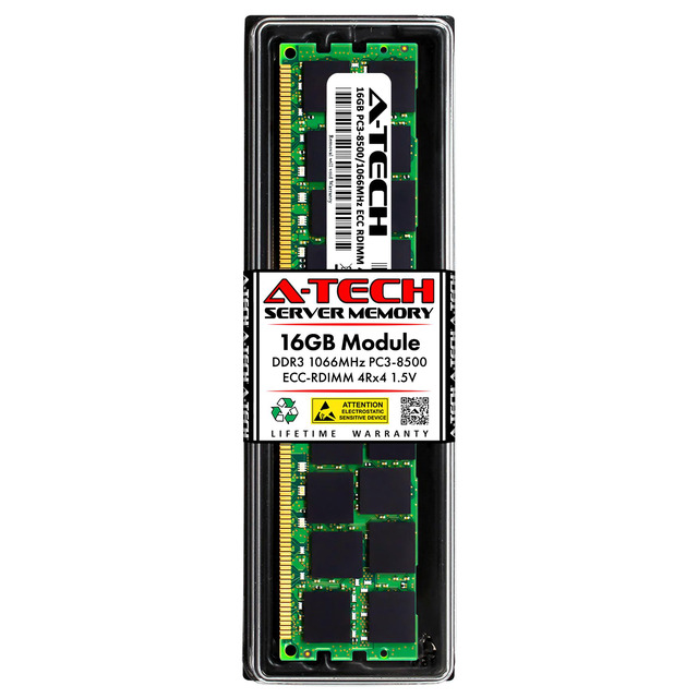 RAM Server 16GB PC3-8500R DDR3 1066MHz ECC REG – 240 Pin, 1.5V, CL7 Per Workstation