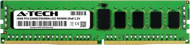 Alt view image 2 of 6 - 16GB RAM Replacement for Dell 370-ADMZ, 370-ADVX, 370-AEOI, 370-AEQF, AA579532, AA601617, AB003152, SNPTFYHPC/16G, SNPTFYHPC/16VXR, TFYHP | DDR4 2933MHz PC4-23400 ECC RDIMM 2Rx8 Server Memory