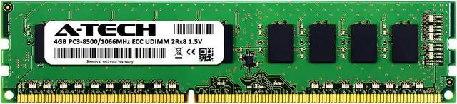 Alt view image 2 of 6 - 4GB RAM Replacement for Crucial CT51272BA1067 | DDR3 1066MHz PC3-8500 ECC UDIMM 2Rx8 Server Memory