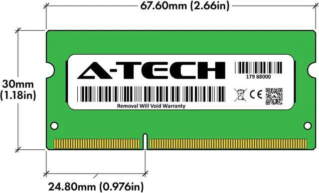 Alt view image 3 of 6 - 4GB RAM Replacement for Hynix HMT451A7AFR8A-PB, HMT451A7BFR8A-PB | DDR3 1600MHz PC3L-12800 ECC SODIMM 1Rx8 Server Memory